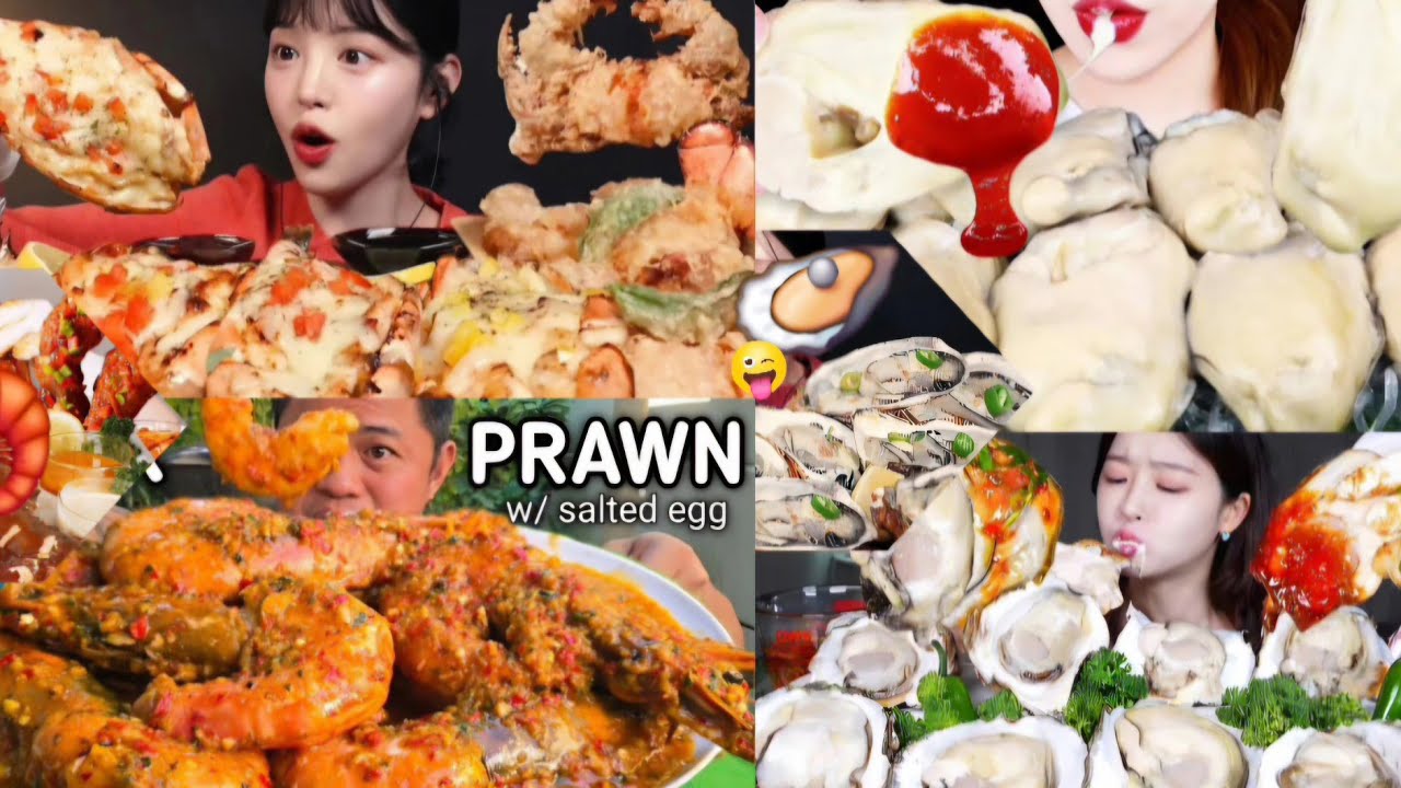  ONLY SEA FOODS *ASMR* MUKBANG COMPILATION SATISFYING BIG BITES