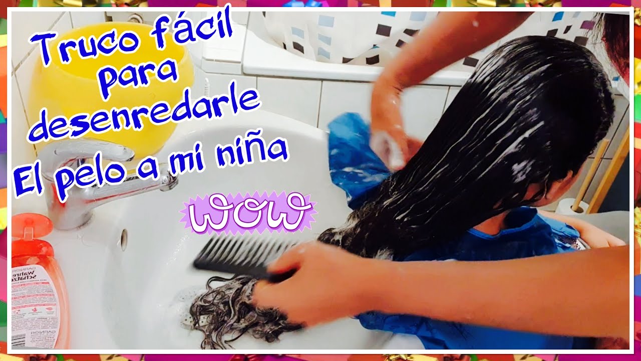 Truco para desenredar el cabello difícil /con este producto casero