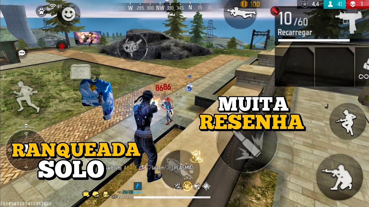 RANQUEADA SOLO DO INÍCIO AO FIM FREE FIRE