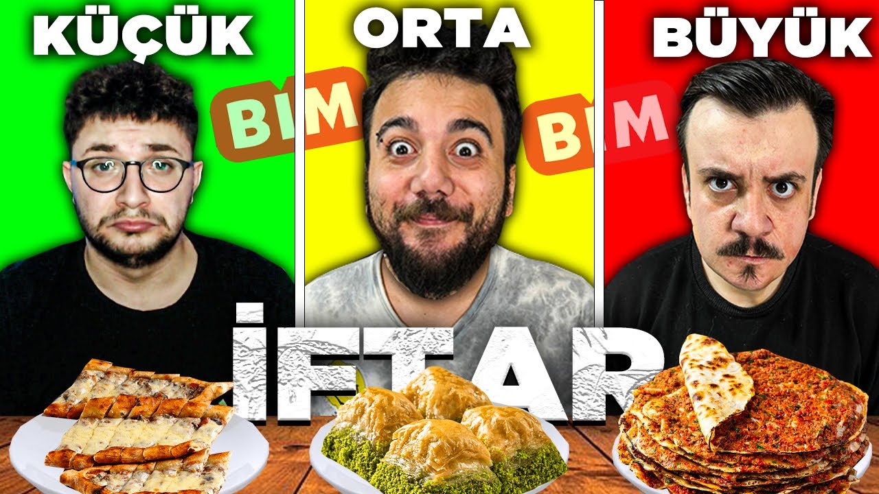 KÜÇÜK ORTA BÜYÜK BİM YEMEKLERİ İLE İFTAR!