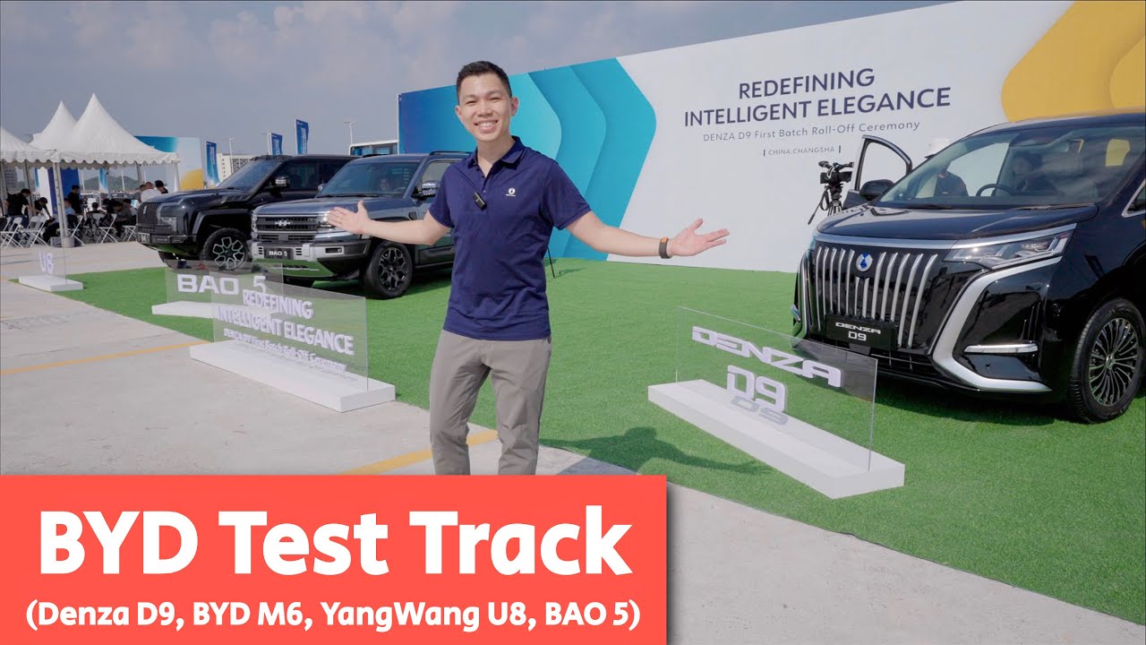 BYD Test Track Experience: Denza D9, BYD M6, YangWang U8, BAO 5