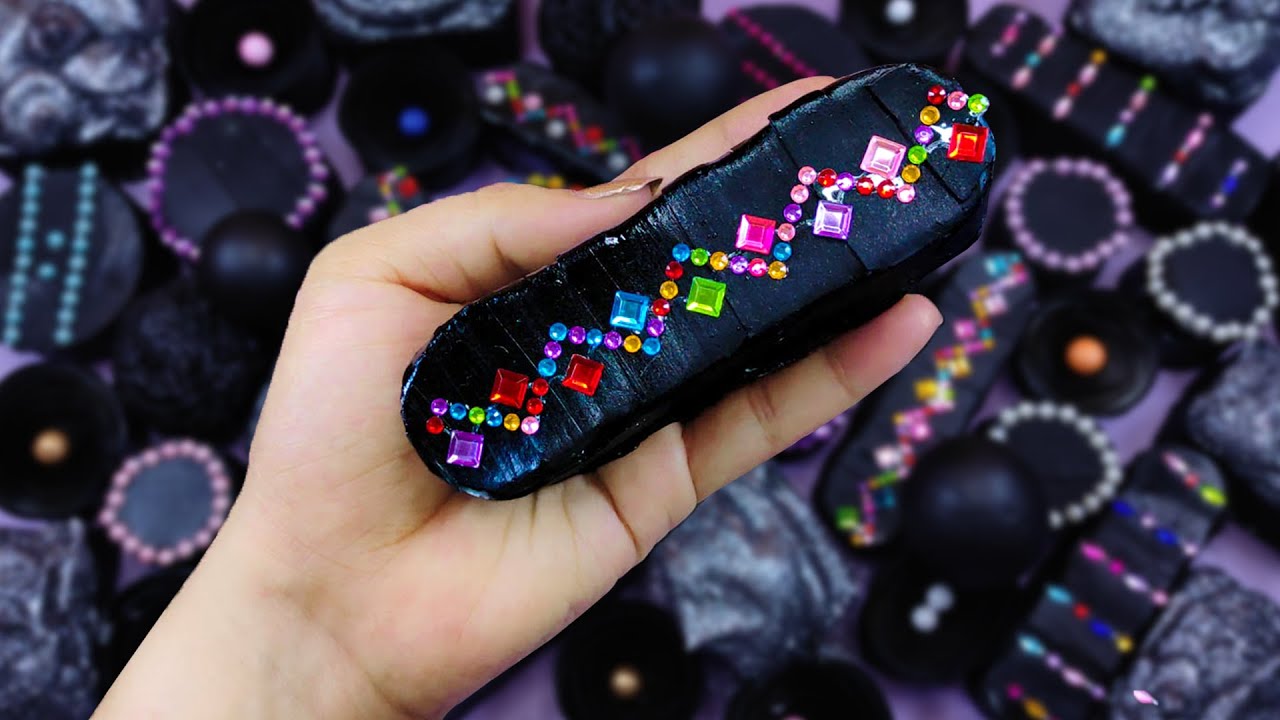 ASMR crushing soap ⋆ Soap boxes with starch, foam & glitter ⋆ Crunching sound ⋆ Soap ASMR ⋆ Sabun