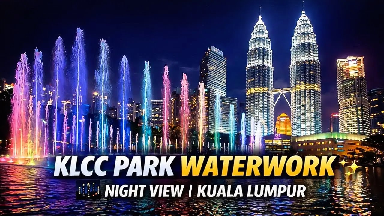 KLCC PARK | Magical Night Walking Tour With Waterworks 🔥😳😱