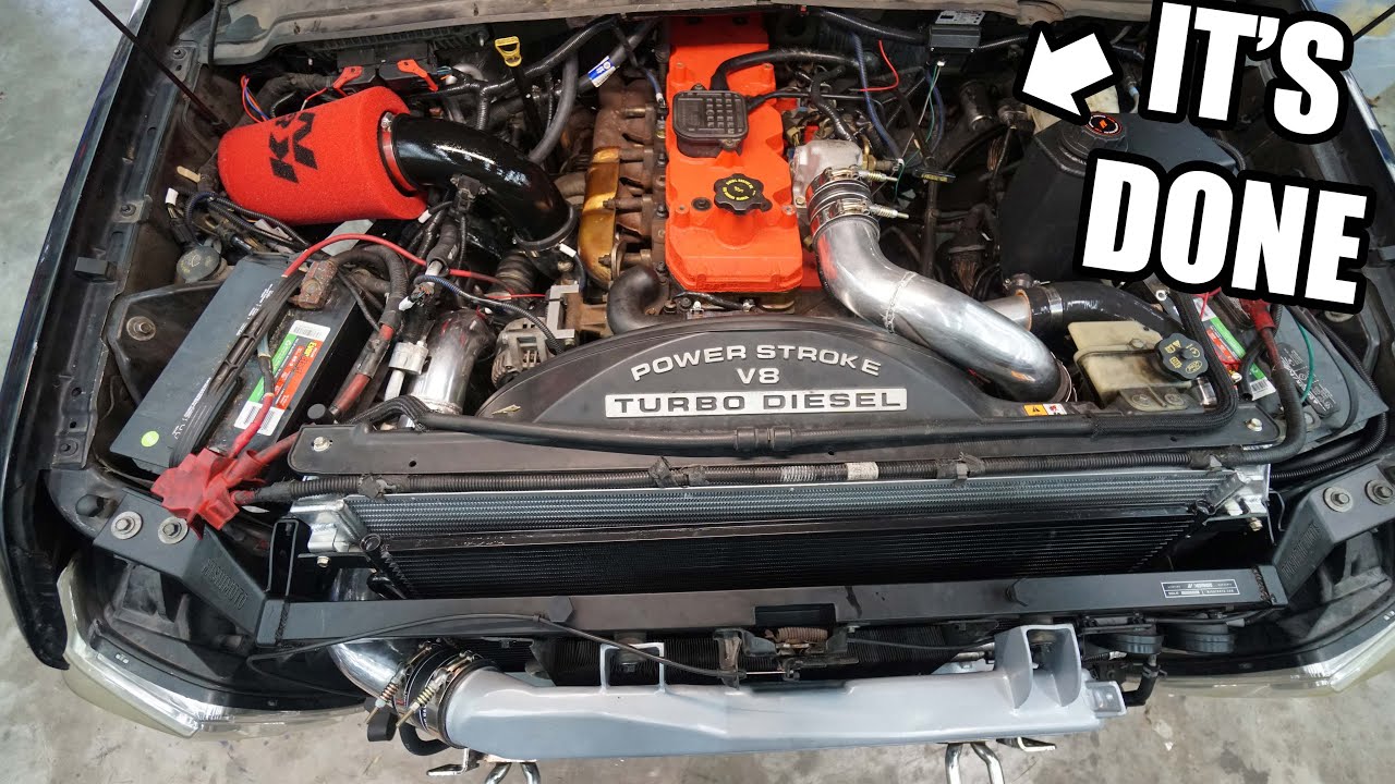 We Finished The CUMMINS Swap In My FORD F-350 Dually! Fummins Build Pt.17