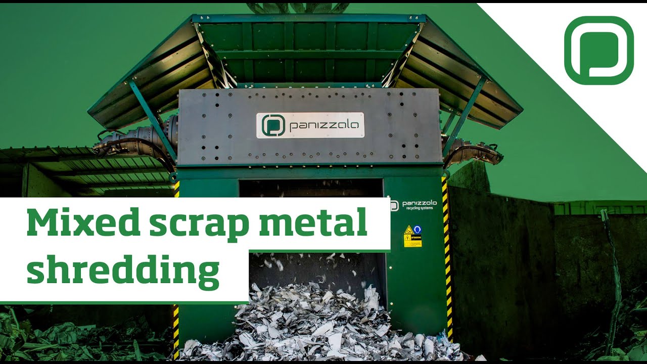 Mixed scrap metal shredding