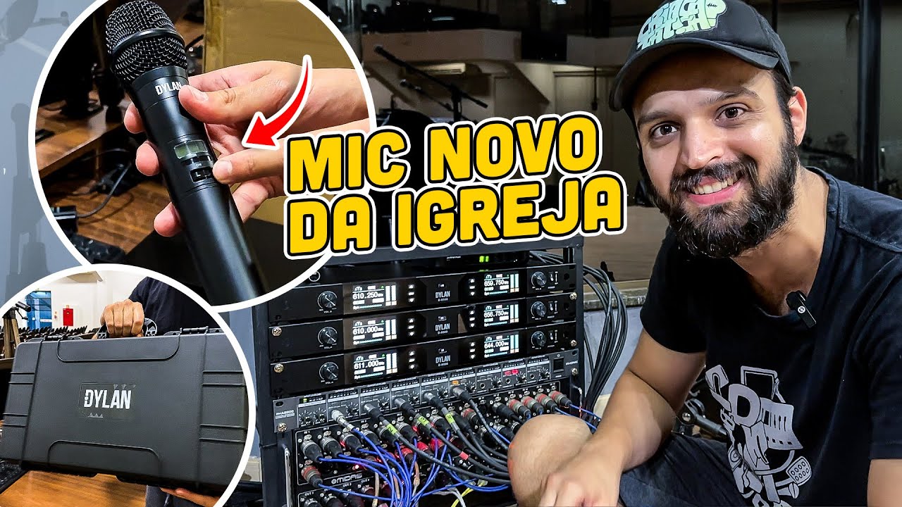 TROCAMOS OS MICROFONES SEM FIO DA IGREJA