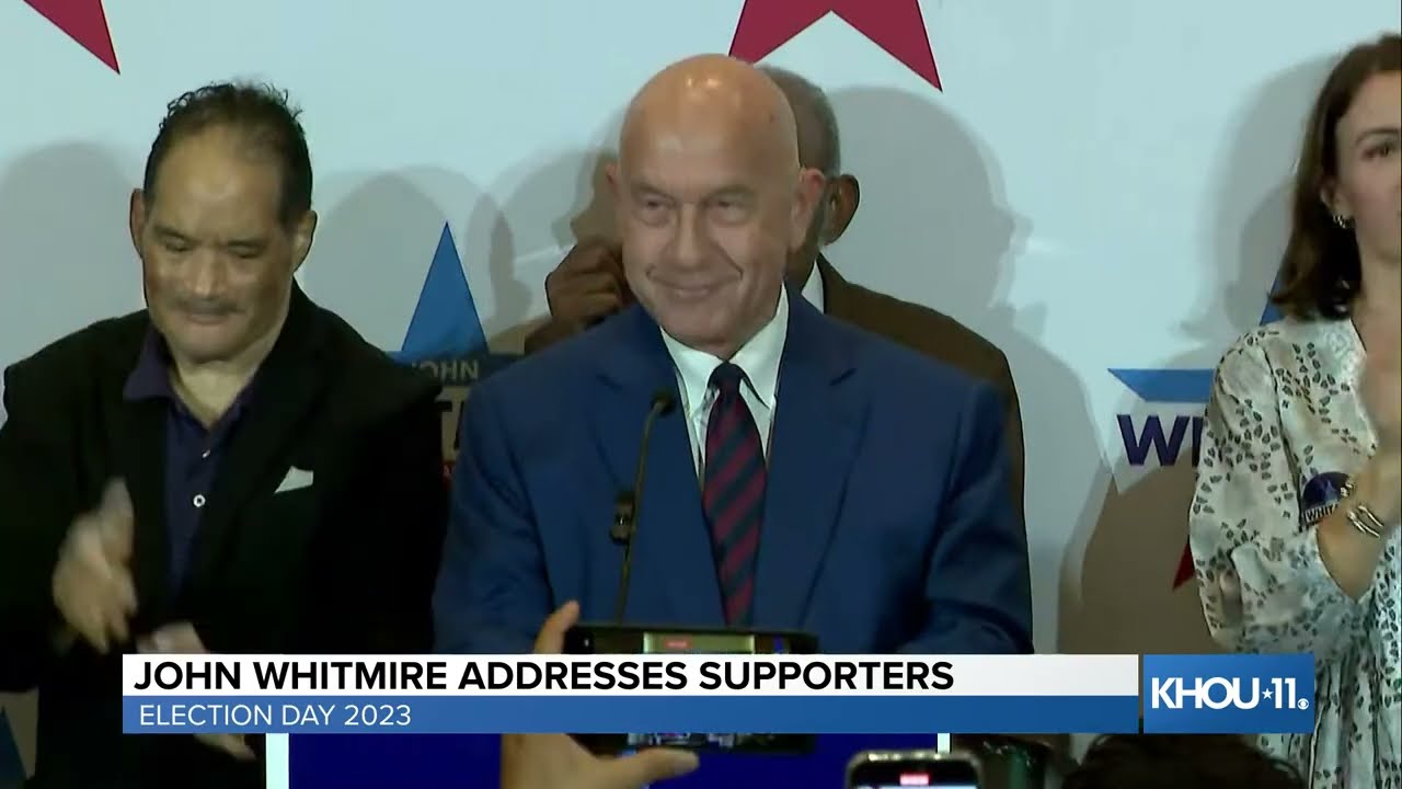 John Whitmire addresses supporters in run for Houston mayor