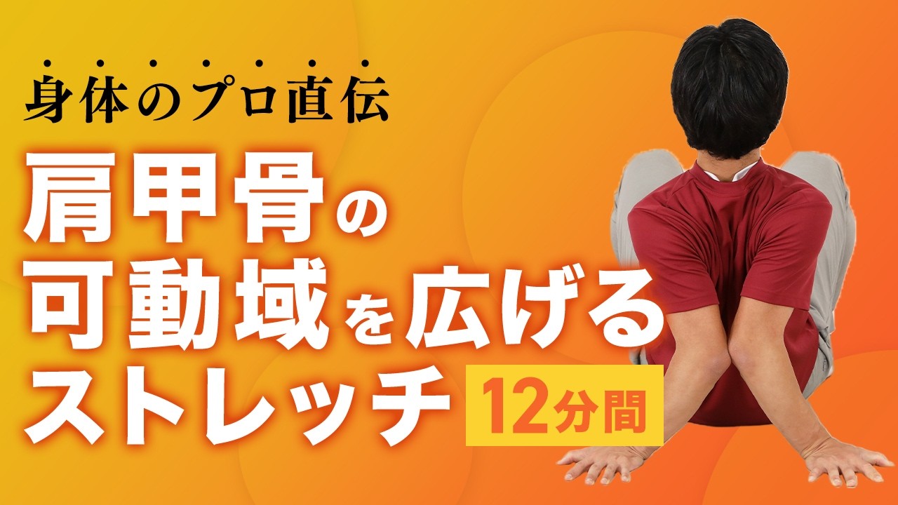 肩甲骨の可動域を広げるストレッチ｜もっと動ける身体を目指そう！【12分間】
