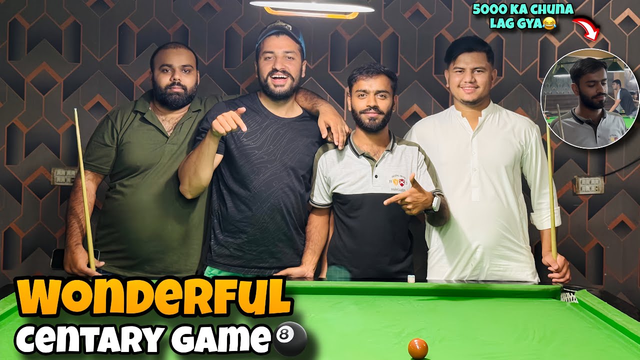 Wonderfull Centary Game🎱🔥 ||khaliq ka saat bohat bura howa||😂 maza a gya🤪