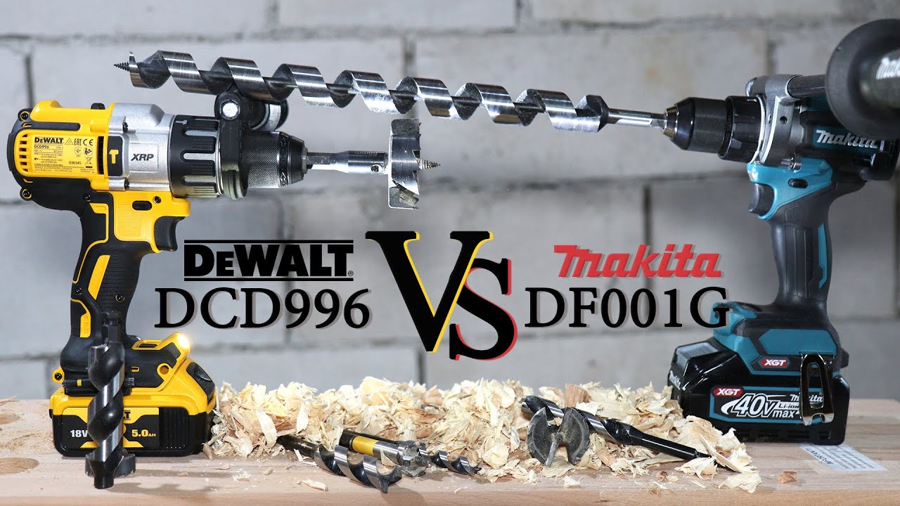 Ce alegi? DeWALT DCD996 VS Makita XGT DF001G | 95Nm VS 140Nm | Test complet!