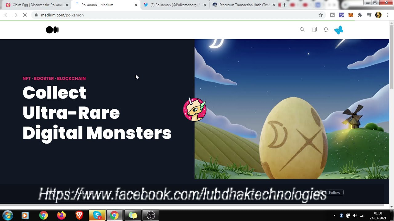 GRAB ULTRA-RARE Polkamon NFT || Claim your EGG ||  Possiblity  of 100X from NFT