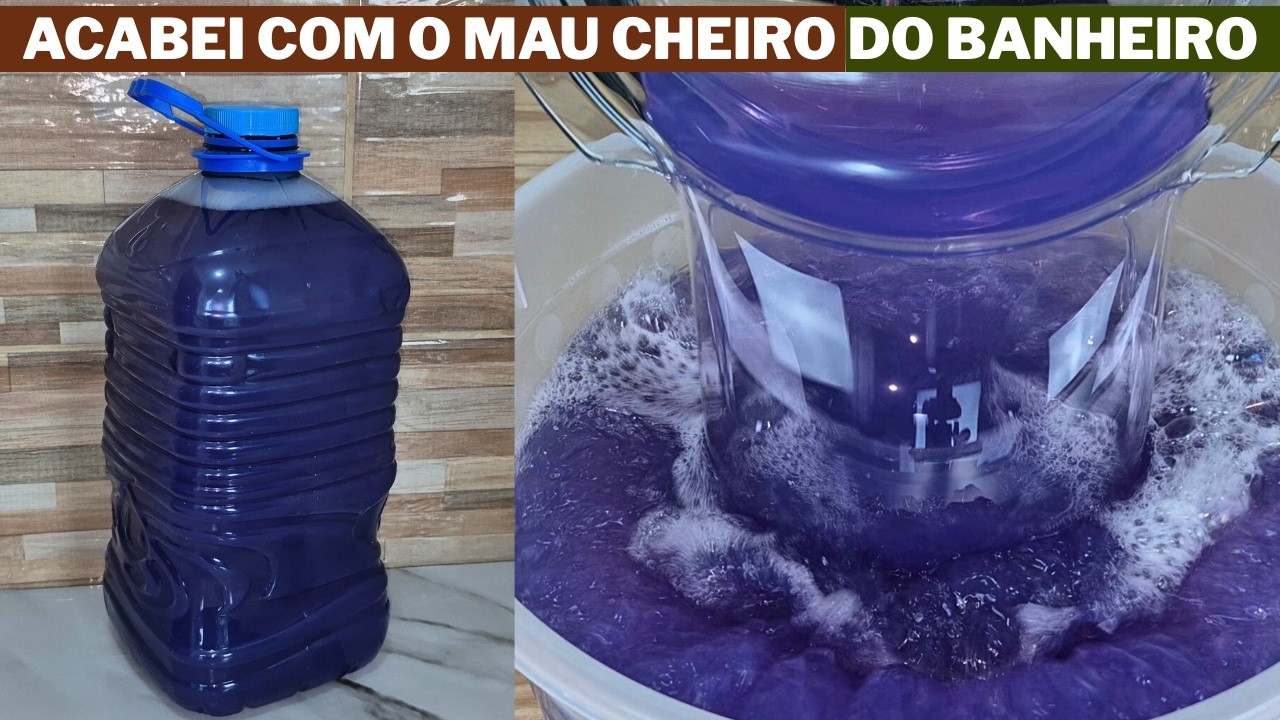 Acabei com o  Mau Cheiro do Banheiro em Minutos! Olha esse Desinfetante Poderoso