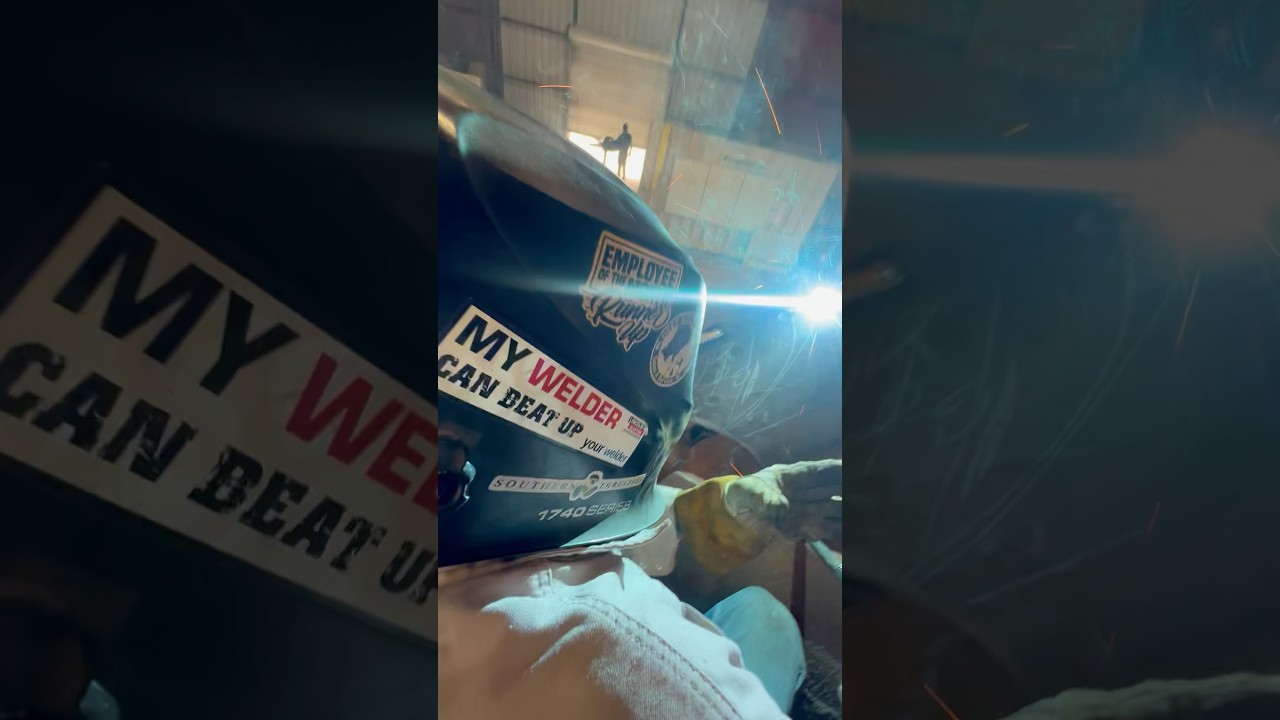Repairing cavitation burns on a z drive propeller! #foryou  #fyp #fypシ゚viral  #welder #welding #fix