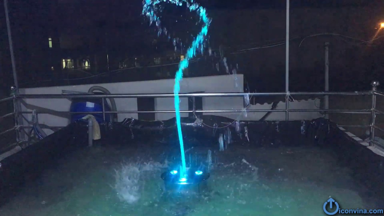 The 2D multidirectional dry-deck nozzle, dry fountain. DMX pump