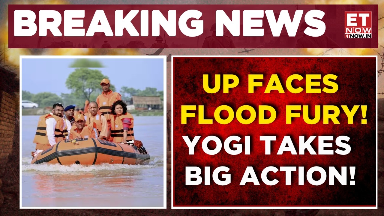 UP Flood Alert! Swollen Rivers Drown Homes, Temples Collapse Amid Relentless Rains | ET Now