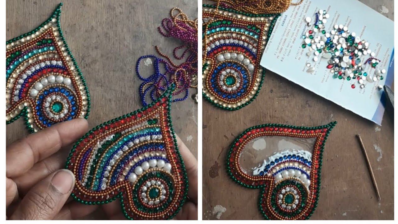 #रंगोली part -1 #diy #ideas #archanasinghcookandcraft #decoration #kundan #art #ballchain #handmade