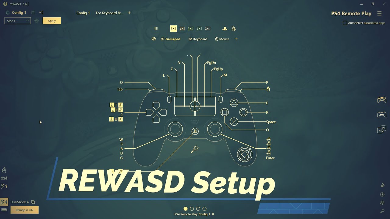ReWASD Setup for PS4 Controller (CT SvM) - [Tutorial]