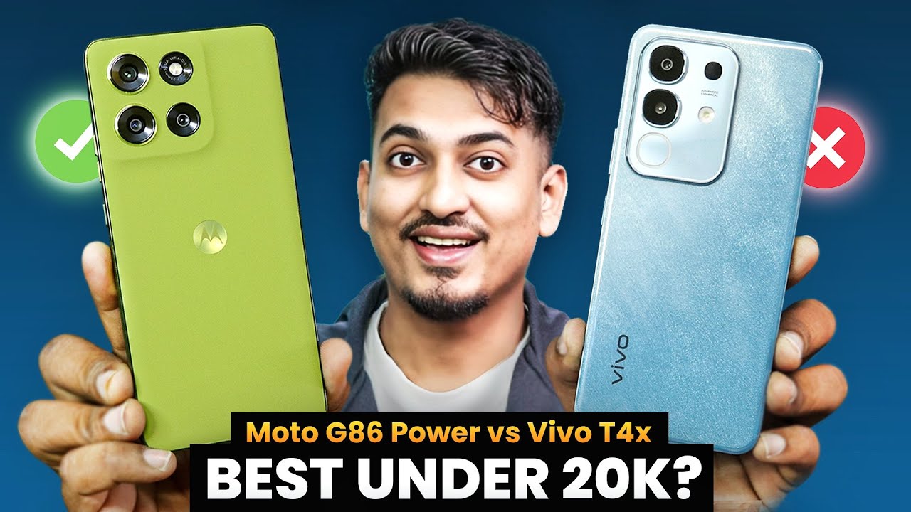 Best Smartphone Under 20k? ⚡ moto g86 Power vs vivo T4x | Full Detailed Comparison! 🔥