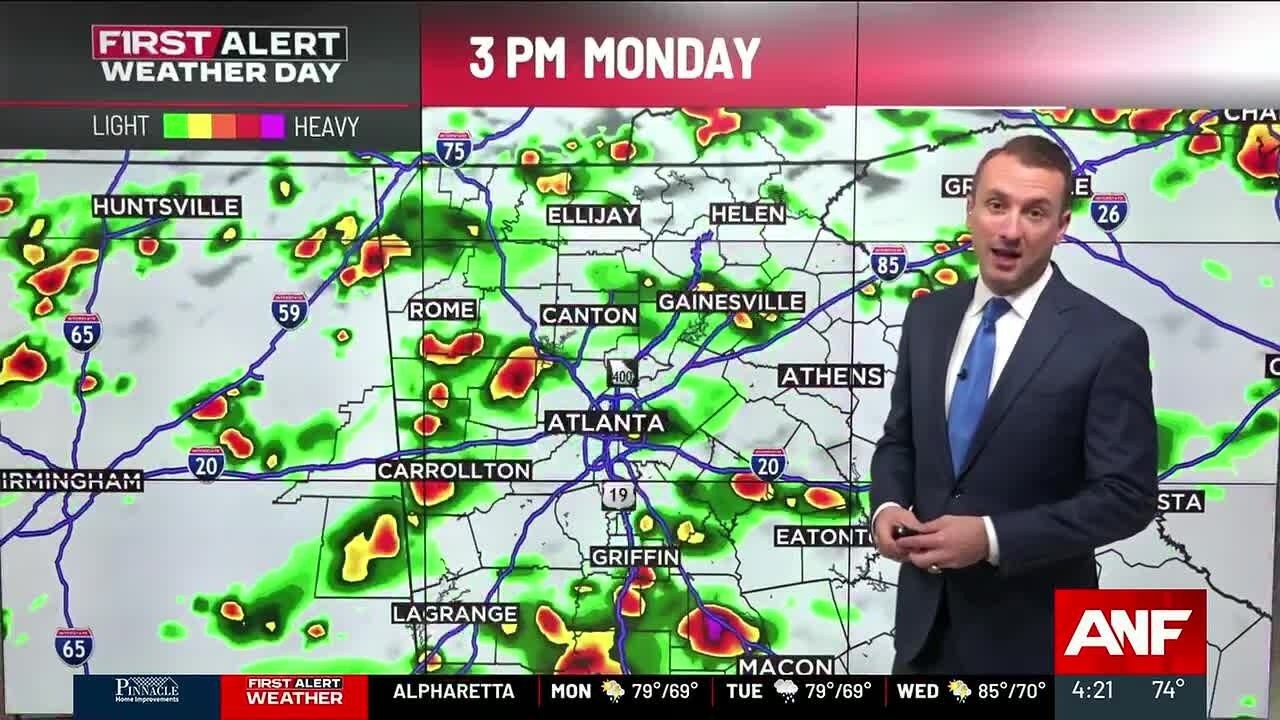 Прогноз First Alert: сегодня вероятны дождь и грозы