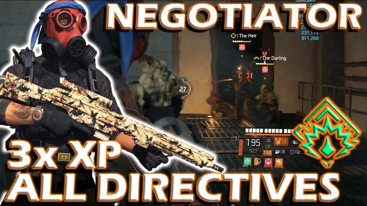 SHD Exposed: 3x опыта со всеми директивами | Negotiator's Dilemma, соло PVE, The Division 2