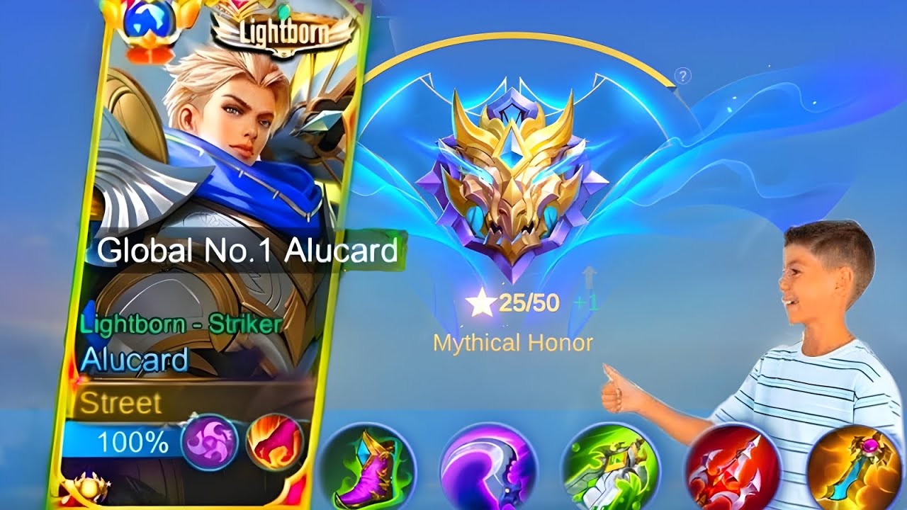 Solo Ranked Games!(Global Alucard) Try This Alucard 1Hit Build!!