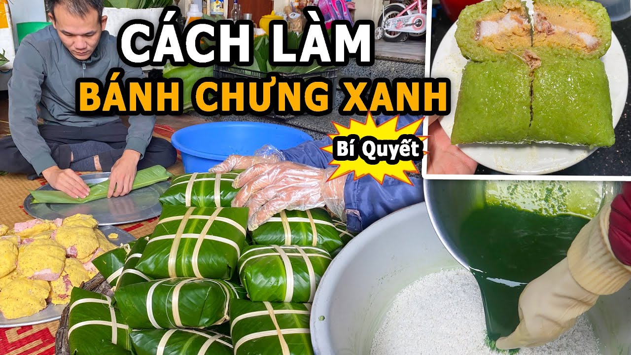 Nghề Làm Bánh Chưng Xanh  Lá Giềng Gói Tay Tấp Nập Ngày Cận Tết #banhchung