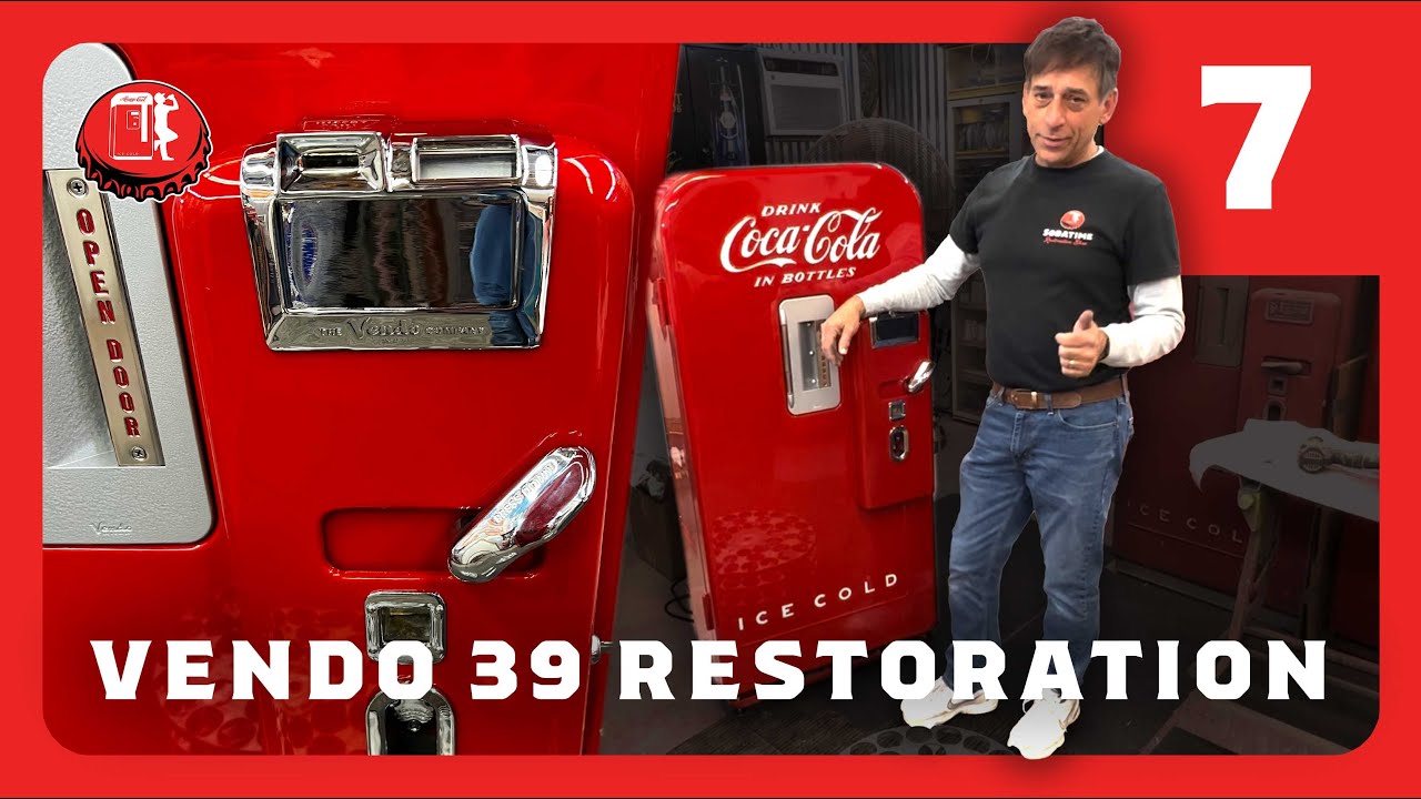 A Shiny Compressor & Even Shinier Chrome Details | Vendo 39 Coke Machine Restoration