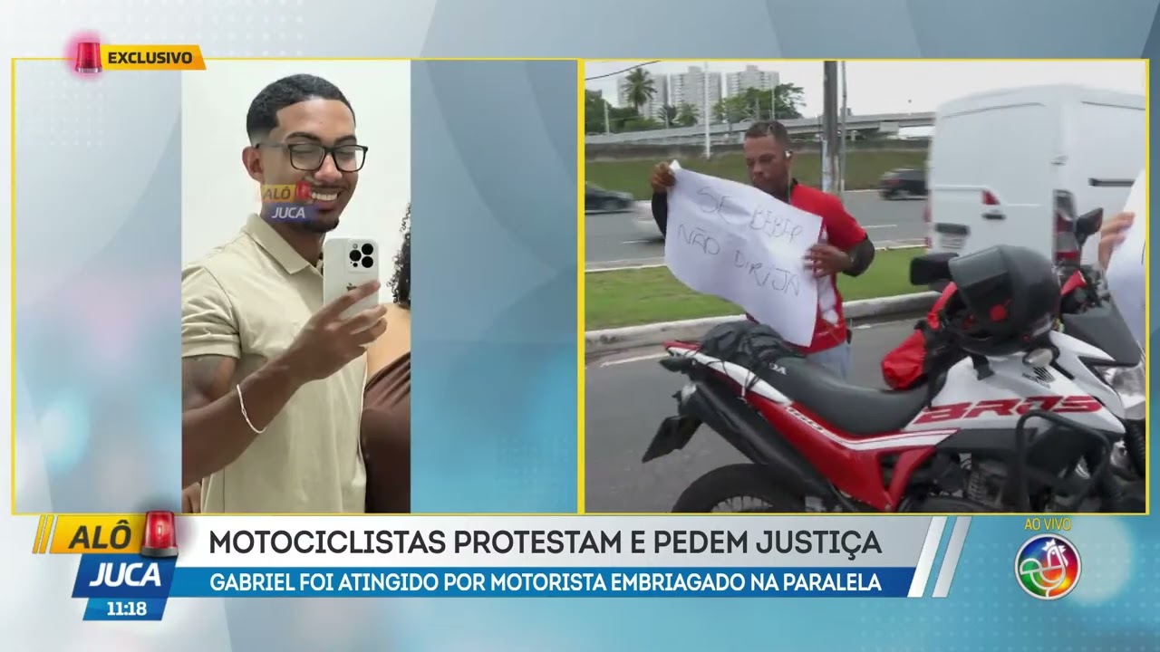 Motociclistas protestam pela morte de Gabriel | AL&Ocirc; JUCA | TV ARATU