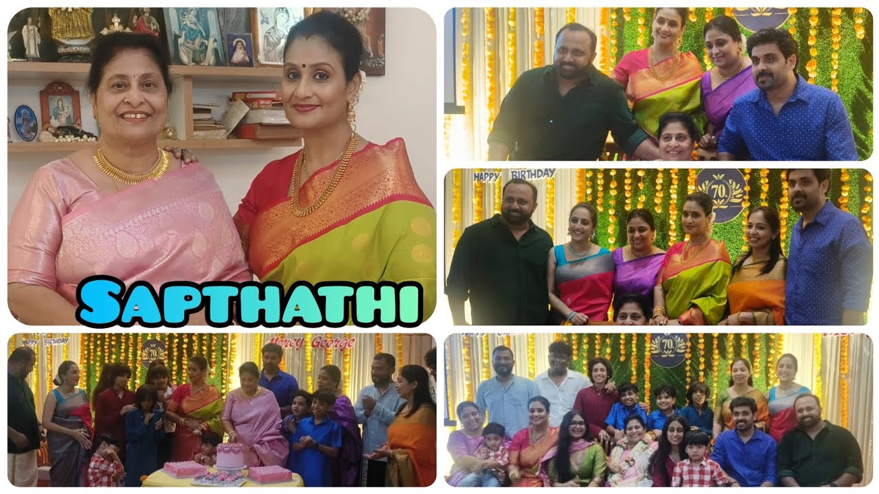 MY MOTHER'S 70Th BIRTHDAY CELEBRATION WITH FAMILY MEMBER'S ( SAPTHATHI) 25.4.2025.