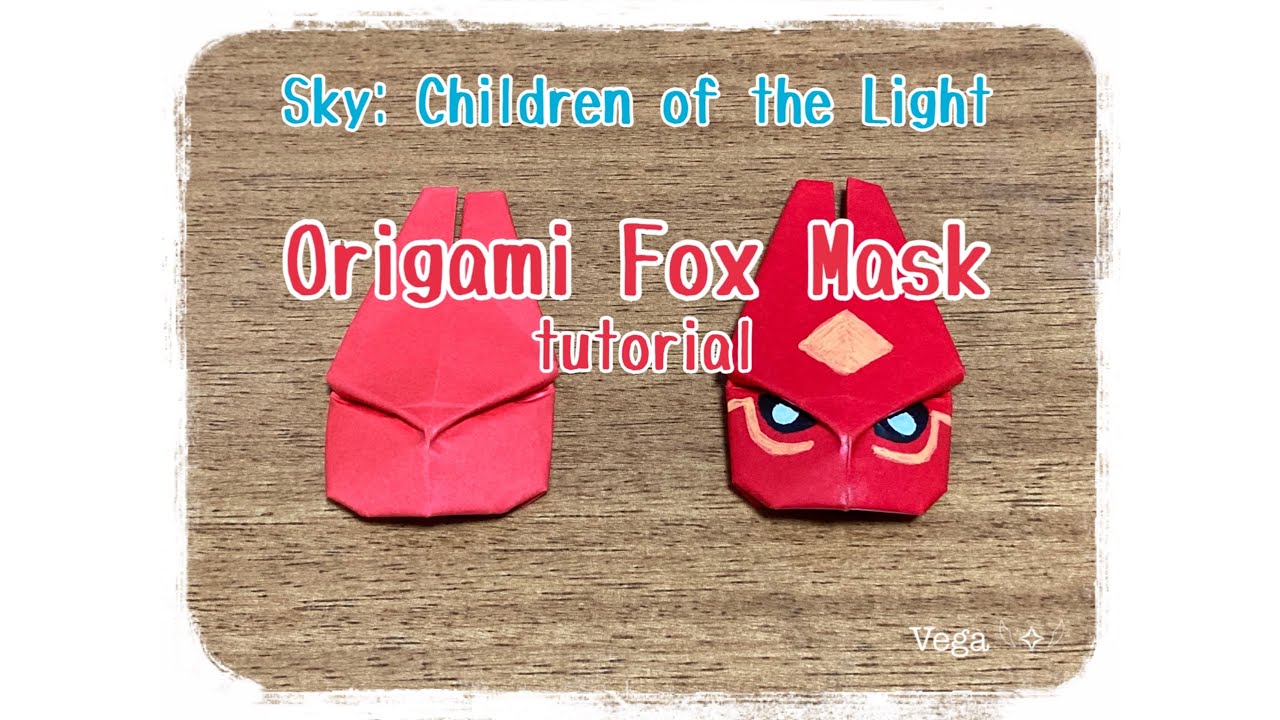 Origami Fox Mask tutorial【Sky: Children of the Light】