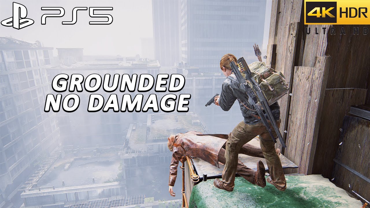 The Last of Us 2 PS5 Remastered Aggressive & Stealth Gameplay - Seattle Day 2 ( GROUNDED/NO DAMAGE )