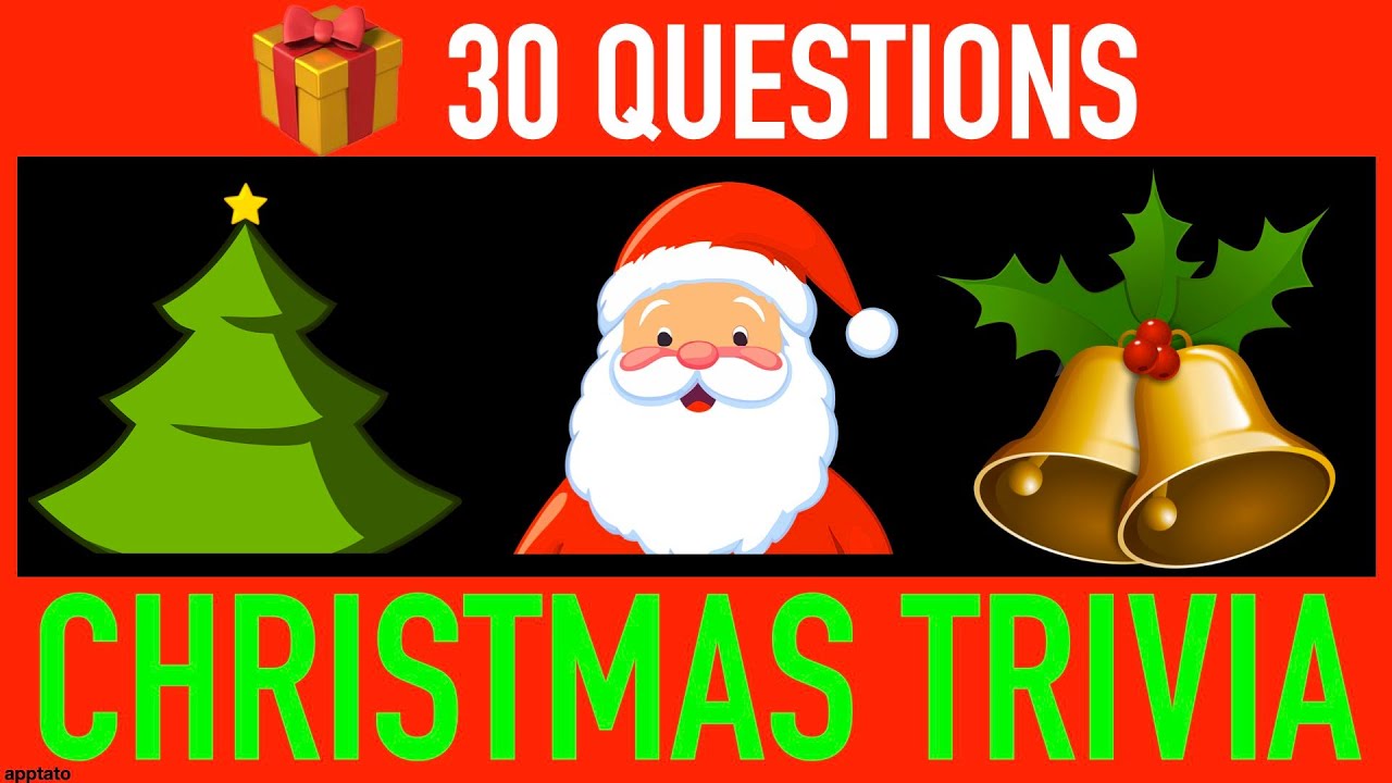 CHRISTMAS TRIVIA QUIZ - 30 Christmas General Knowledge Trivia Questions and Answers Pub Quiz