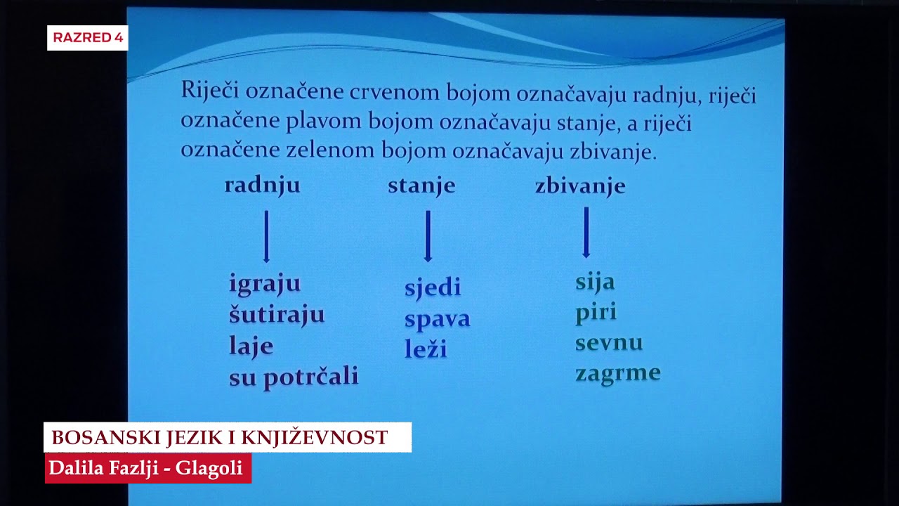 B4136   Bosanski jezik   Glagoli   Dalila Fazlji