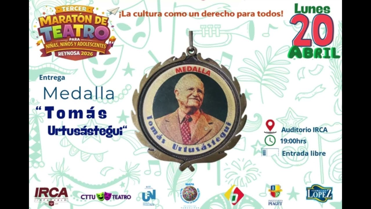 Tercer Marat&oacute;n de Teatro para ni&ntilde;as, ni&ntilde;os y adolescentes Reynosa 2026
