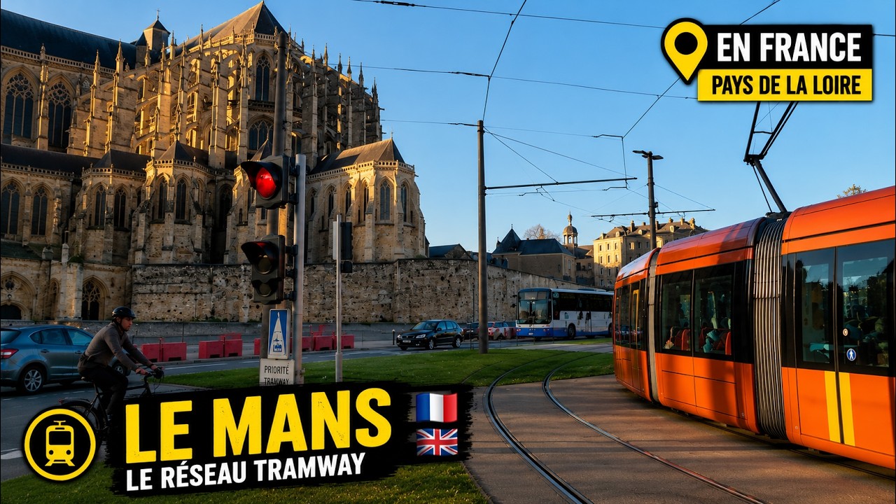 D&eacute;couverte du tramway du Mans: itin&eacute;raire et ambiance/ Exploring Le Mans Tramway: Route & Atmosphere