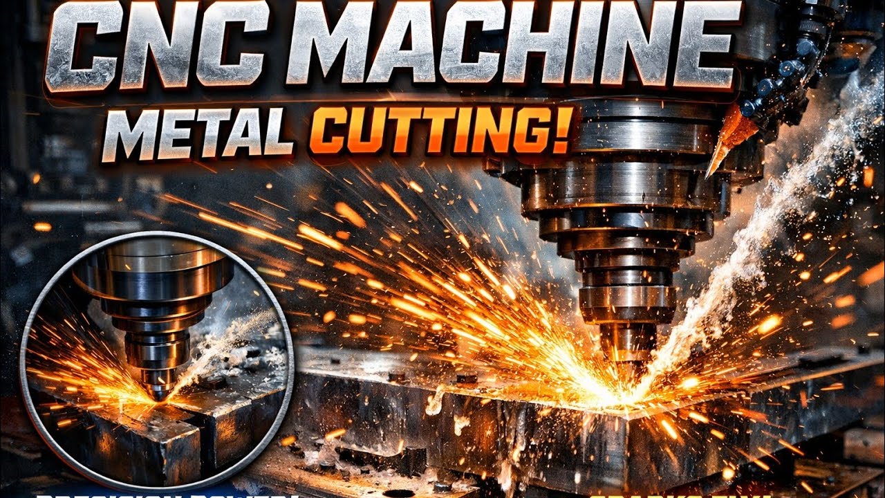 Sehen Sie zu, wie eine CNC-Schneidemaschine perfekte Teile herstellt.