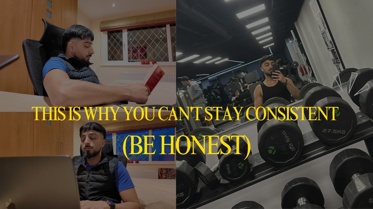 this is why you can't stay consistent. (be honest)