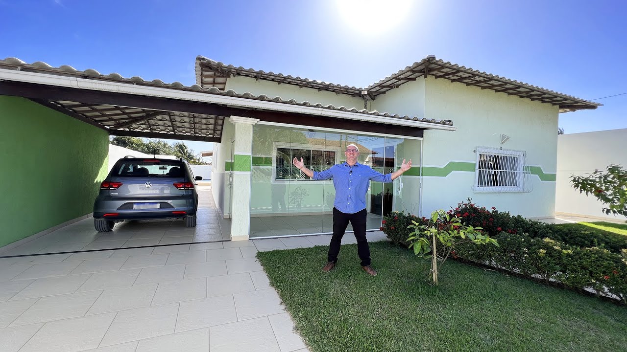 ☀️ PISCINA E ÁREA GOURMET! CASA NA PRAIA DO BARBUDO C/ 3 QUARTOS | ARARUAMA RJ - REGIÃO DOS LAGOS