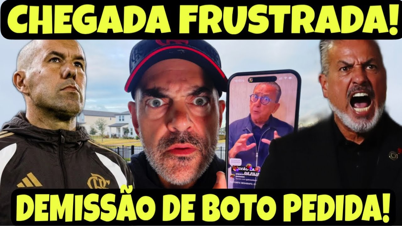 SABOR LEONARDO JARDIM! CHEGADA FRUSTRADA DO TÉCNICO NO AEROPORTO! DEMISSÃO DE BOTO PEDIDA NO FLA!