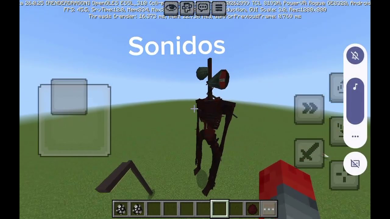 SIREN HEAD STRANDED COMPLEMENTO PARA MINECRAFT BEDROCK 
