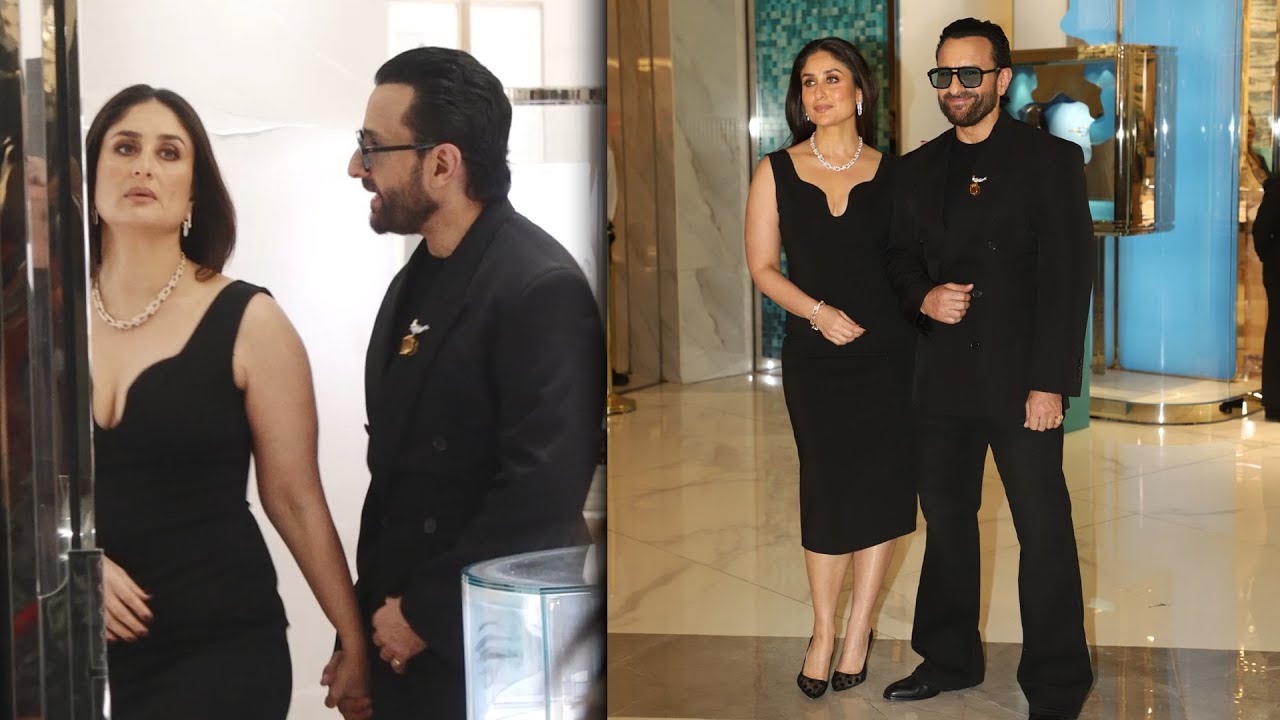 Nawab & His BEBO Begum: Saif Ali Khan & Kareena Kapoor Arrive At JIO World Plaza For A Special Event