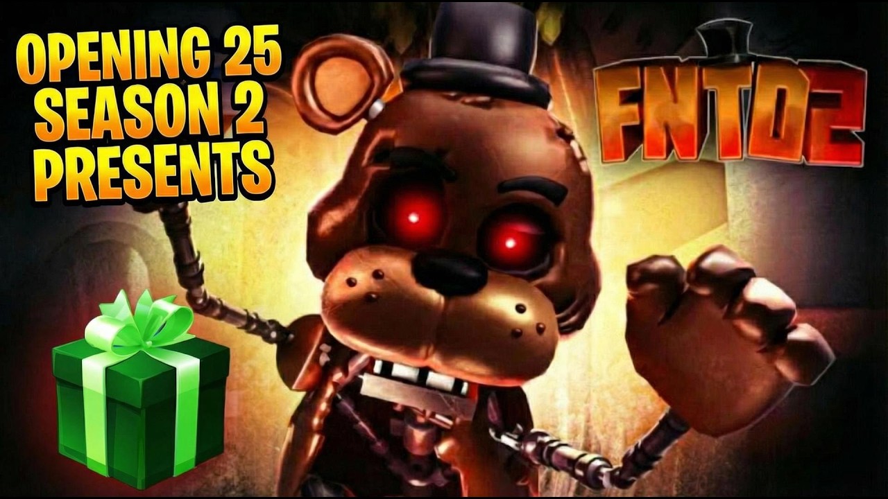 Five Nights TD 2 #3 - OPENING ALL MY SEASON 2 PRESENTS BEFORE THE SEASON ENDS