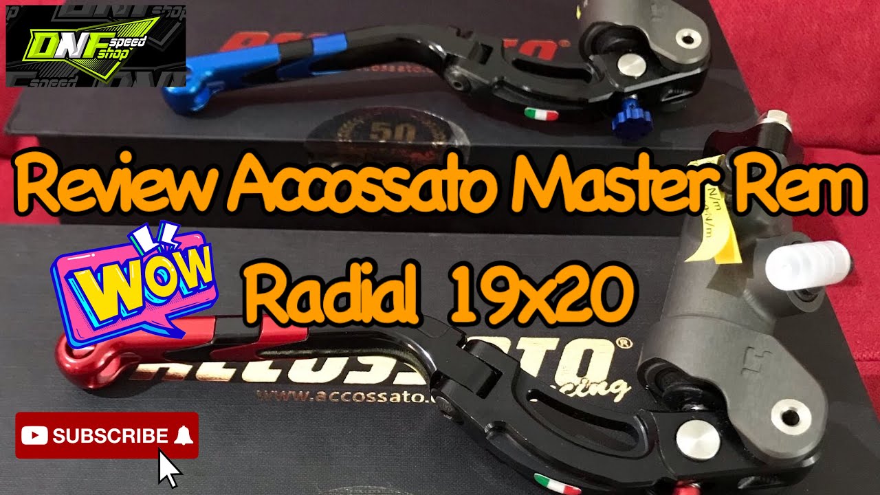 Review Master Rem Accossato Master Cylinder 19x20 Original Italy #accossato #accossatoracing #dnf