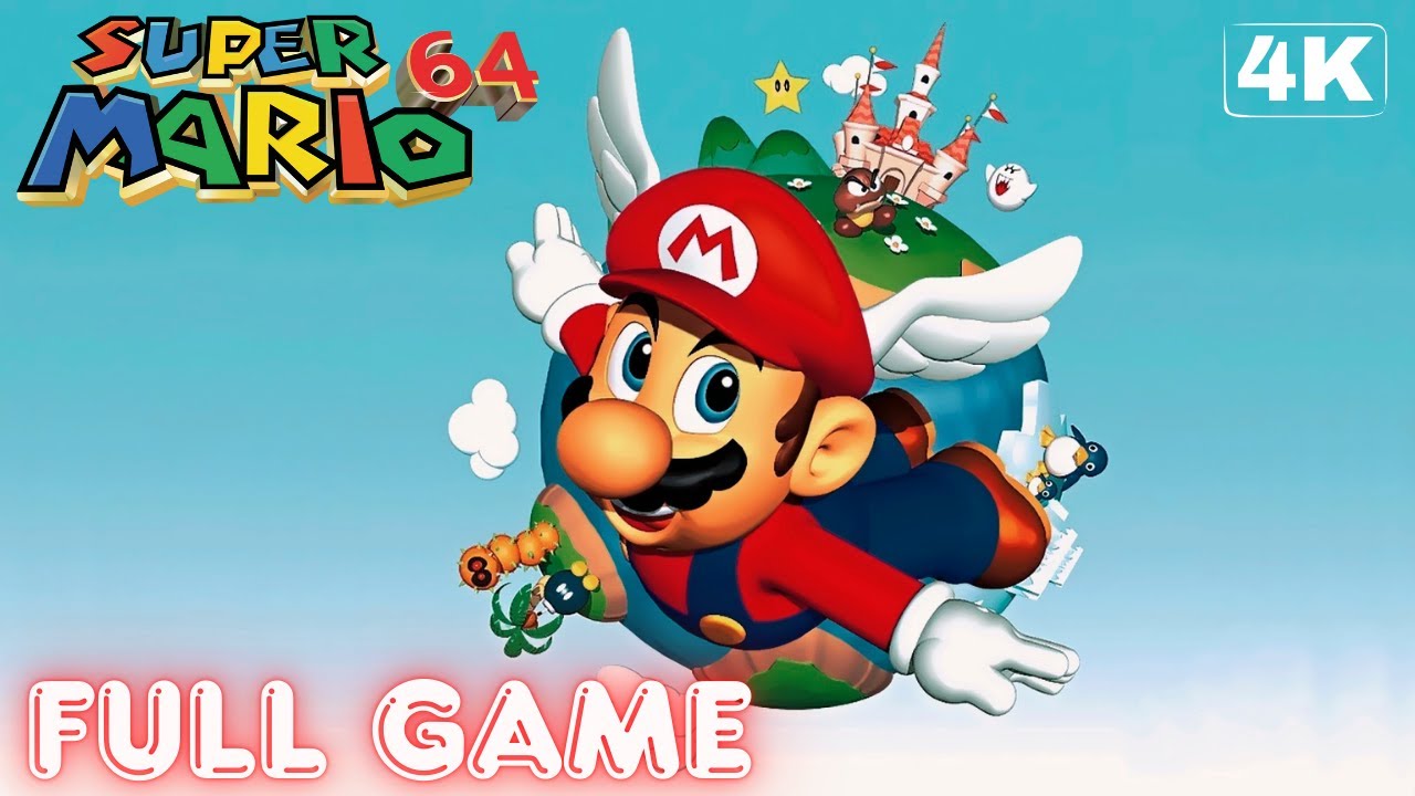 SUPER MARIO 64 100% | Full Game 4K/60FPS | Gameplay Walkthrough