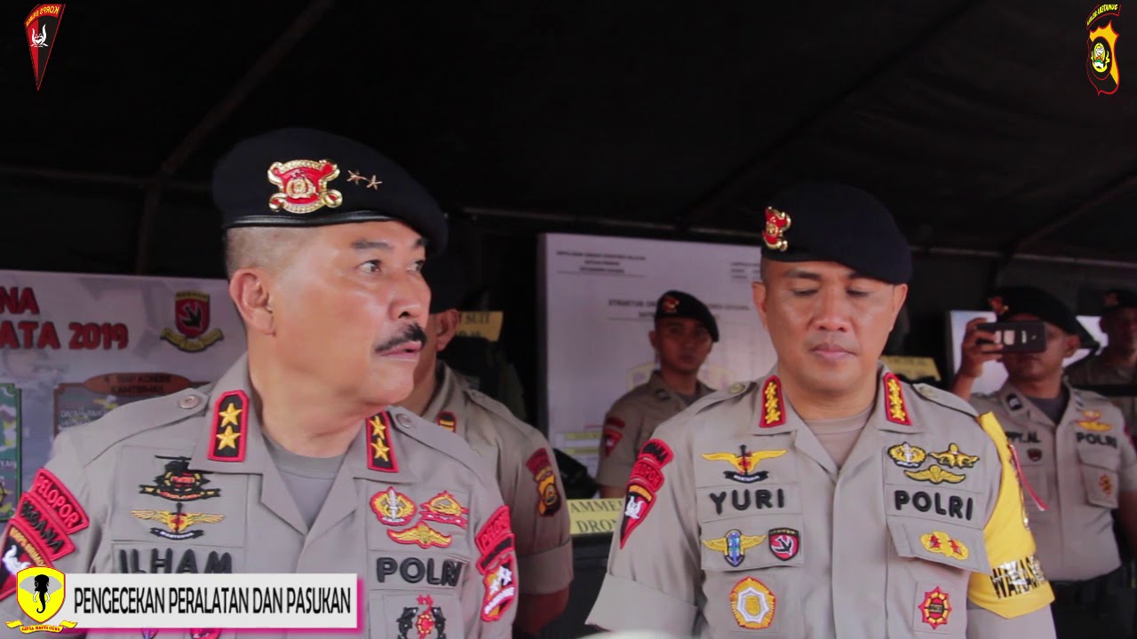 KUNJUNGAN DAN SUPERVISI  DANKOR BRIMOB POLRI  IRJEN POL DRS. ILHAM SALAHUDIN . SH, M.HUM