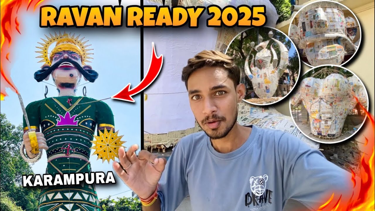 Delhi ka Sabse Khatarnaak Ravan😍 | Ravan Making 2025 | Dussehra 2025 | Karampura | Moti Nagar