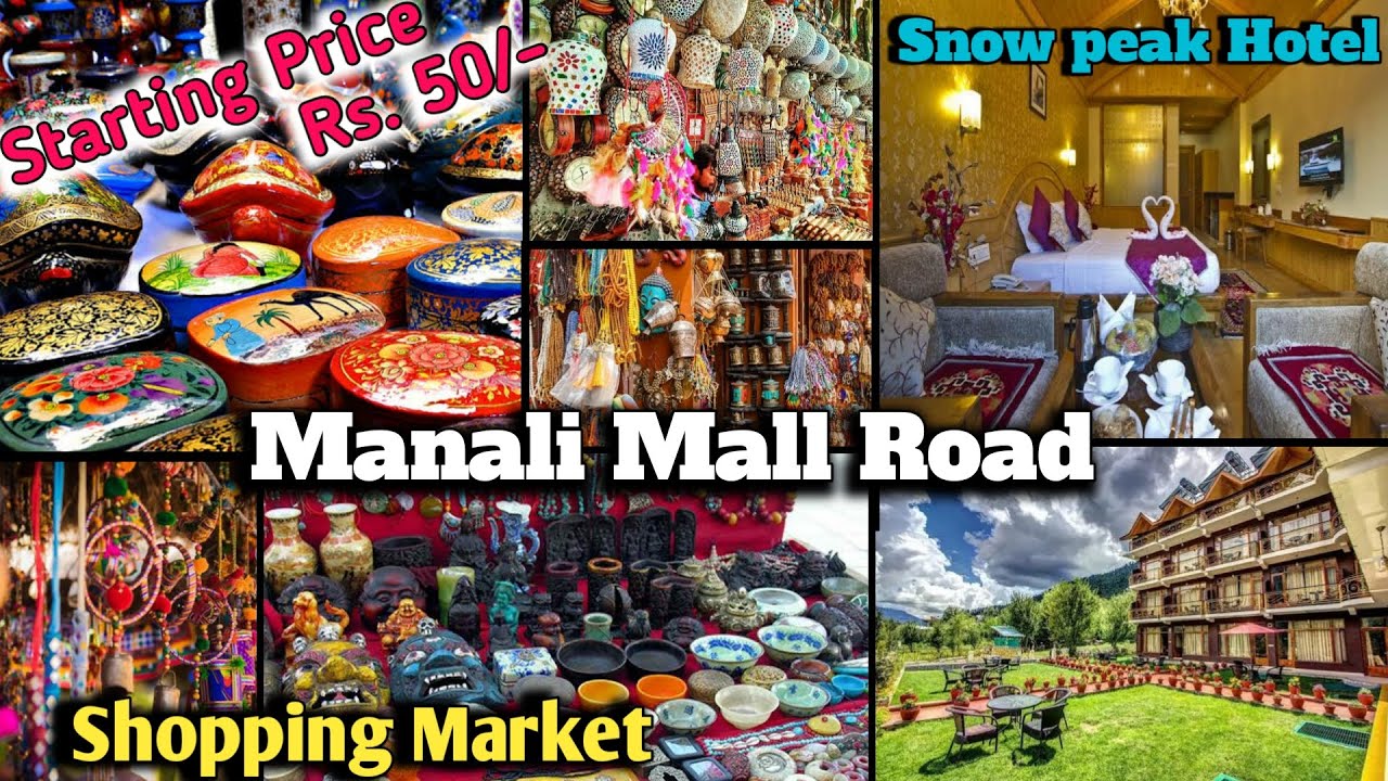 Manali Shopping Market/ Manali Mall road/ morning & Evening View/ Food/ Market/ Manali turist place