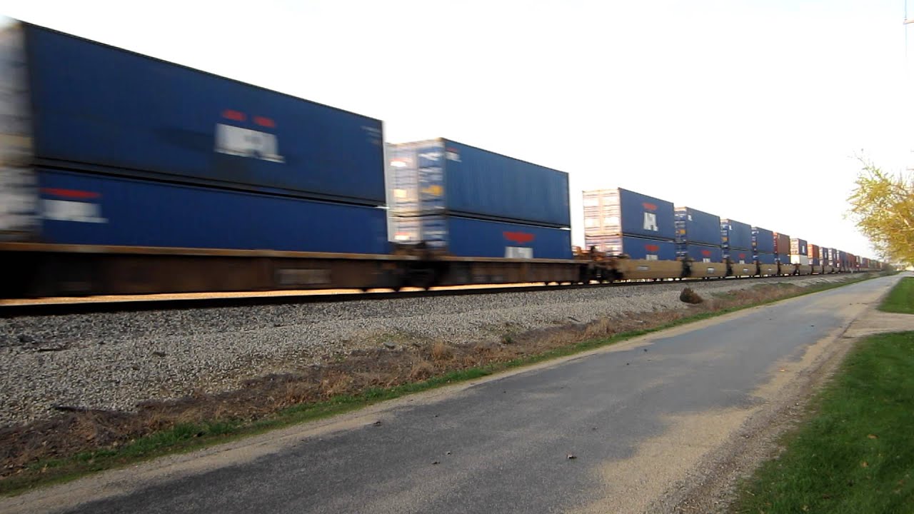 Loud DPUs on UP 7744 East Mazon, IL 3/25/12