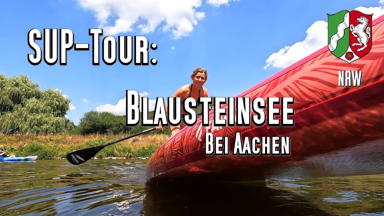 SUP - Tour: Blaustein-See, 3,7 km, Eschweiler, Aachen, NRW, Stand up paddling, Stand up paddle,