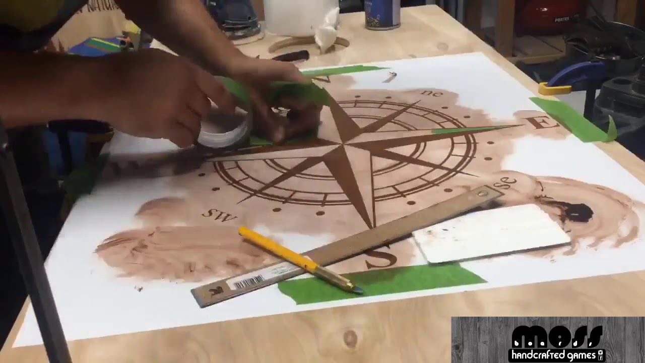Idea to stain in under 5 minutes! Stenciling with Gel Stains